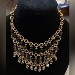 Gold toned statement necklace